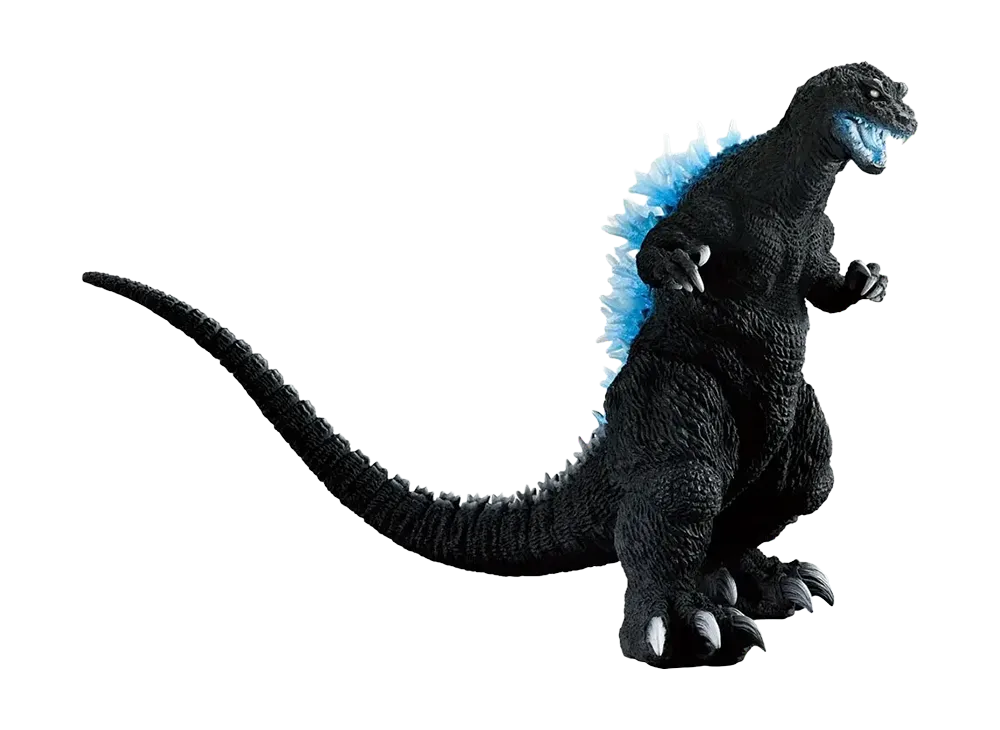 BANDAI "Ichiban Kuji" -Godzilla – Legend of the Most Fearsome King of Monsters- Last One Prize Godzilla (2001) Night Battle SOFVICS Heat Ray Emission Ver.