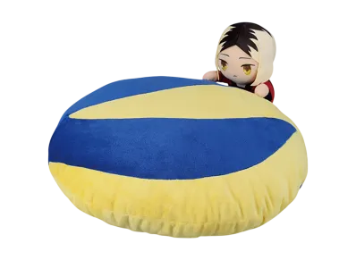 BANDAI "Ichiban Kuji" -Haikyu the Movie!! Battle at the Garbage Dump 2- C Prize Jumping Cushion Kozume Kenma