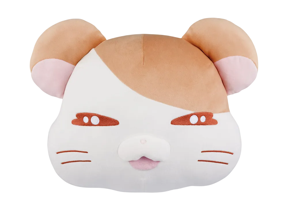 BANDAI "Ichiban Kuji" -Hamtaro ~The Ham-chans! They're coming soon!~- Last One Prize Last Prize: Hamu Hamu Hamtaro Face Cushion