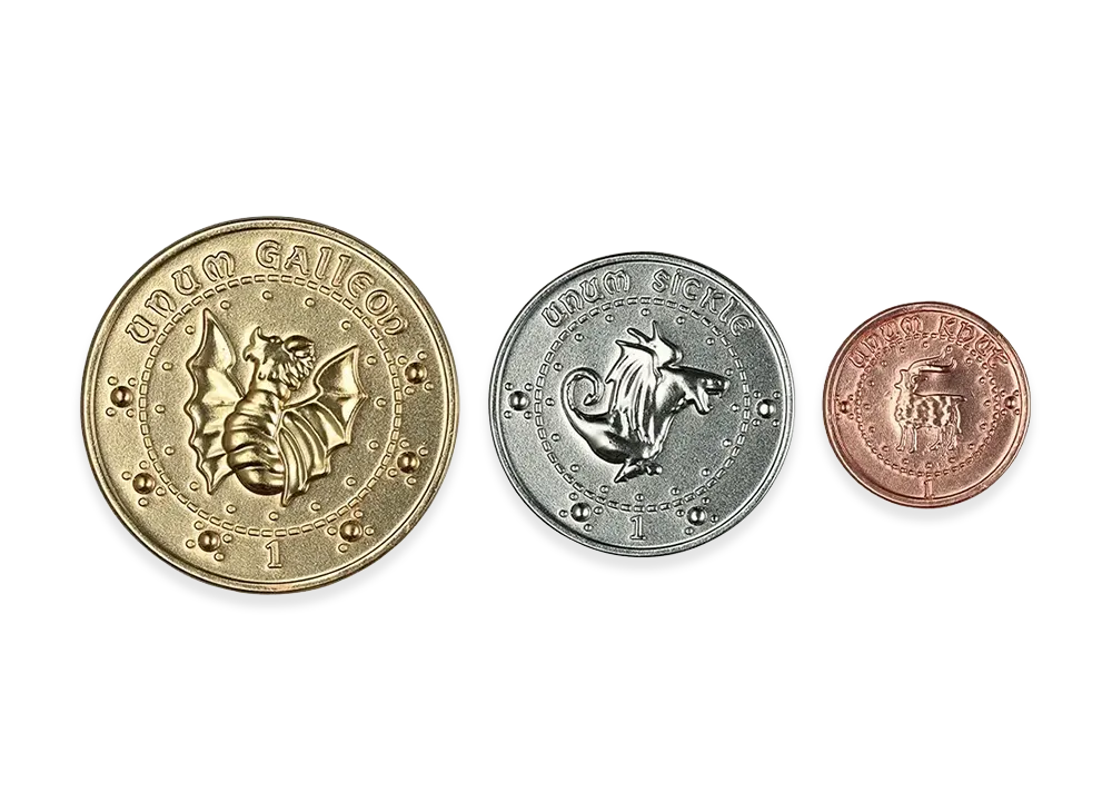 BANDAI "Ichiban Kuji" -Harry Potter Magical Holiday!- D Prize Gringotts Bank Coin Set MASTERELIVE COLLECTION