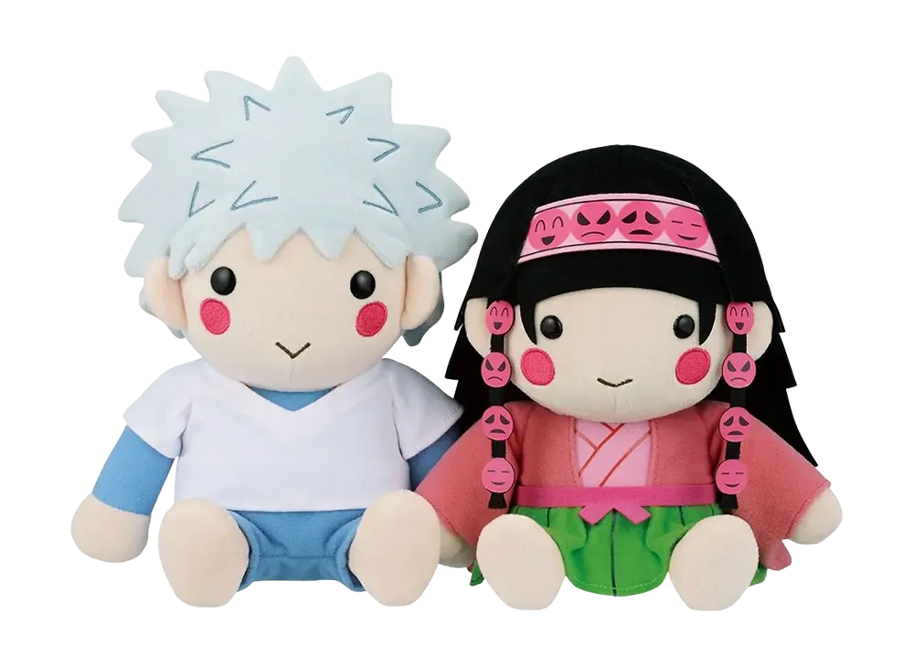 BANDAI "Ichiban Kuji" -HUNTERxHUNTER ZAOLDYECK FAMILY- A Prize Killua & Alluka Plush Set