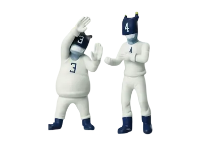 BANDAI "Ichiban Kuji" -HUNTERxHUNTER GREED ISLAND- F Prize Razor and his 14 Devils Desktop Mascot No.3 & No.4