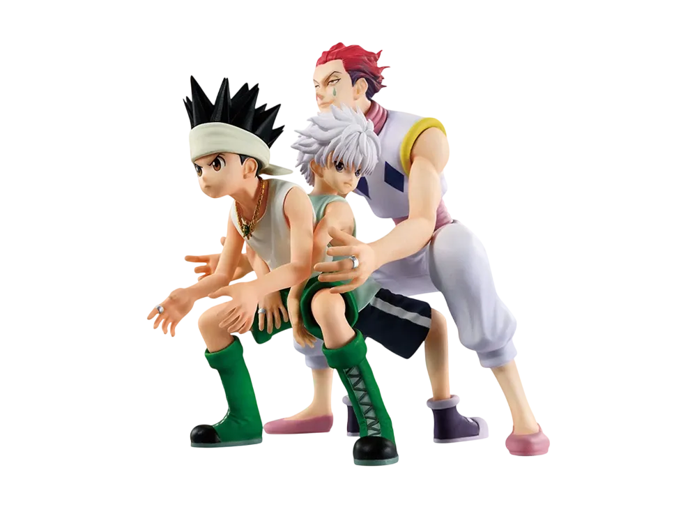 BANDAI "Ichiban Kuji" -HUNTERxHUNTER GREED ISLAND- Last One Prize Gon x Killua x Hisoka Revible Moment