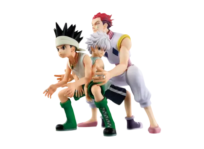 BANDAI "Ichiban Kuji" -HUNTERxHUNTER GREED ISLAND- Last One Prize Gon x Killua x Hisoka Revible Moment