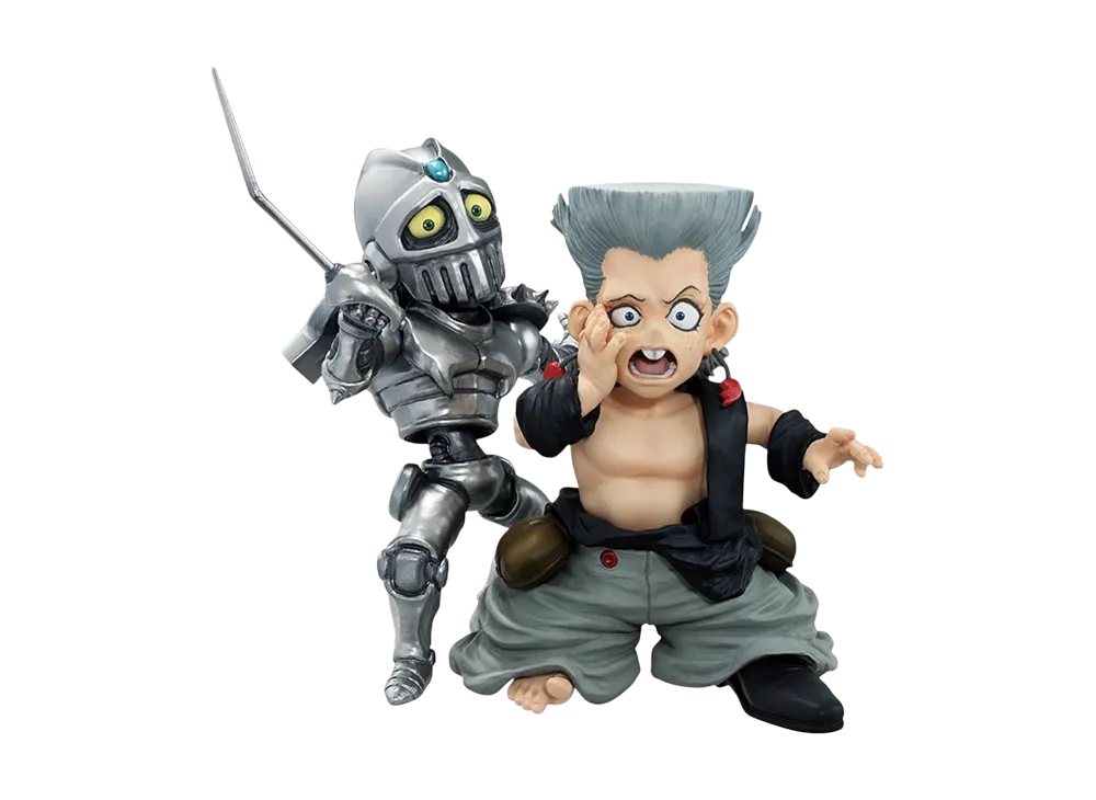 BANDAI "Ichiban Kuji" -JoJo's Bizarre Adventure Stardust Crusaders -STAND RUSH!-- F Prize Jean Pierre Polnareff & Silver Chariot (children) MASTERLISE