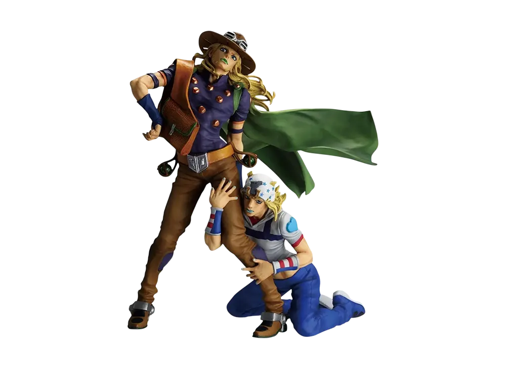 BANDAI "Ichiban Kuji" -JoJo's Bizarre Adventure The Gathering of STARS- Last One Prize Johnny Joestar & Gyro Zeppeli MASTERLISE PLUS