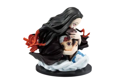 BANDAI "Ichiban Kuji" -Demon Slayer: Kimetsu no Yaiba ~Connected Trajectories~- A Prize Tanjiro Kamado & Nezuko Kamado ArtScale Memoria