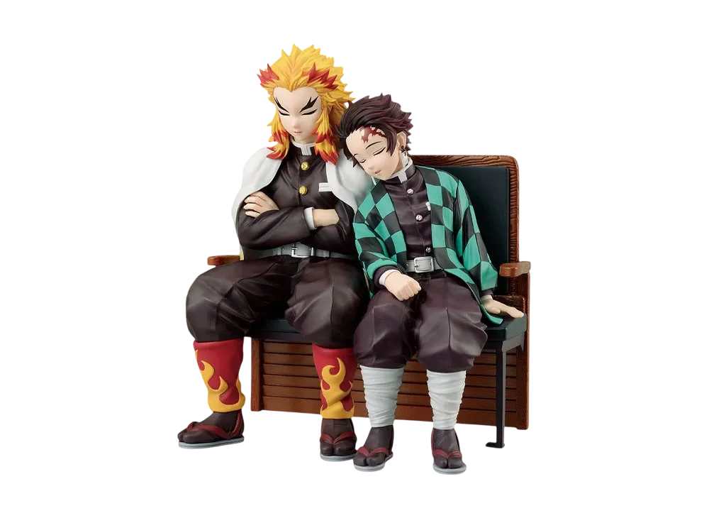BANDAI "Ichiban Kuji" -Demon Slayer: Kimetsu no Yaiba ~Connected Trajectories~- B Prize Revible Moment Tanjiro Kamado & Kyojuro Rengoku