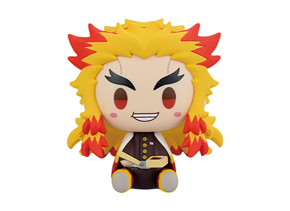 BANDAI "Ichiban Kuji" -Demon Slayer: Kimetsu no Yaiba ~Burn your heart~- D Prize Chokonokko Figure Kyojuro Rengoku