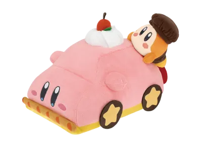 BANDAI "Ichiban Kuji" -Kirby of the Stars Kirby Cafe PETIT- Last One Prize Carma Cheek Cake Plush