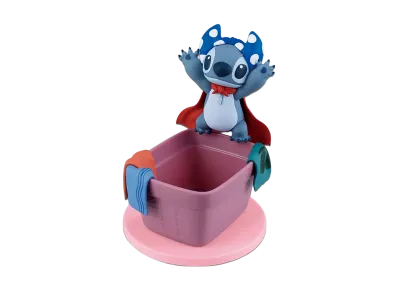 BANDAI "Ichiban Kuji" -Stitch Every day with you!- B Prize Leave the laundry to me! Figure