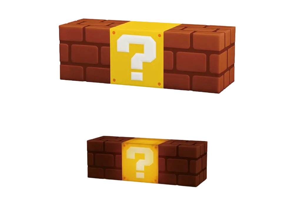 BANDAI "Ichiban Kuji" -Super Mario Everyone Home Party- Last One Prize Block Room Light