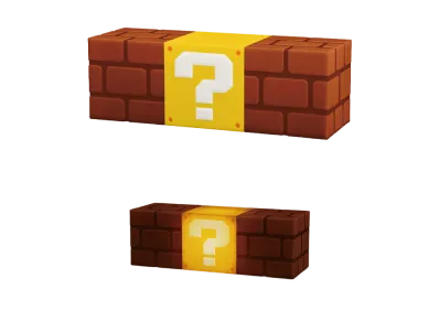 BANDAI "Ichiban Kuji" -Super Mario Everyone Home Party- Last One Prize Block Room Light