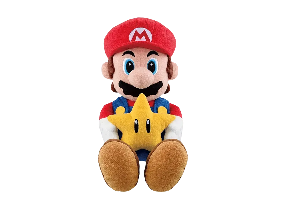 BANDAI "Ichiban Kuji" -Super Mario Always Together Mario & Friends- A Prize Talking Mario Plush with Super Star