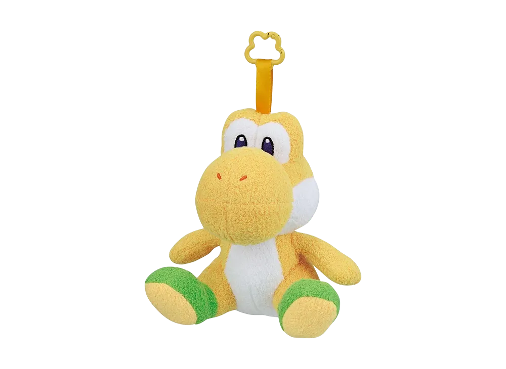 BANDAI "Ichiban Kuji" -Super Mario with YOSHI- B Prize Colorful Yoshi Plush Mascot (Yellow)