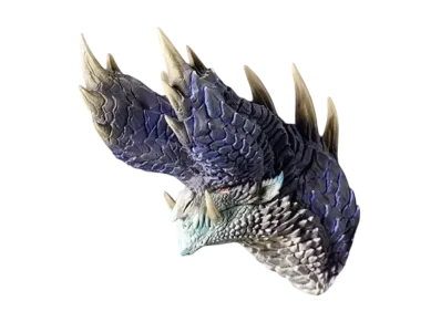 BANDAI "Ichiban Kuji" -Monster Hunter 20th Anniversary- D Prize 20th Anniversary Head Magnet ~Forbidden Monster~ Miraboreas Dragon Activation State