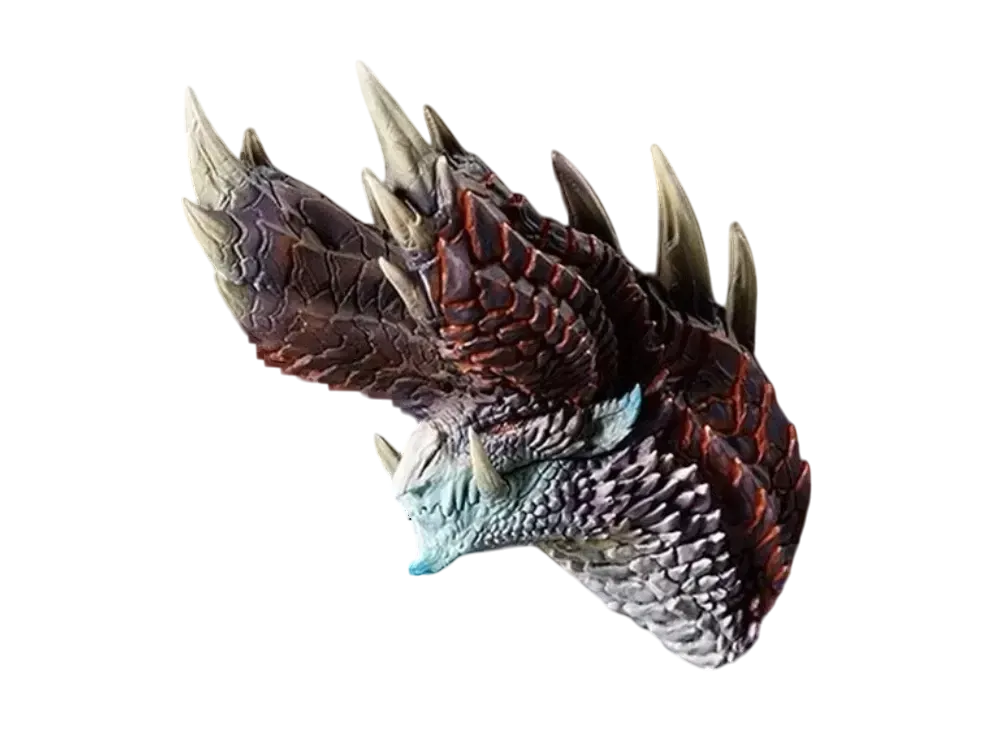 BANDAI "Ichiban Kuji" -Monster Hunter 20th Anniversary- D Prize 20th Anniversary Head Magnet ~Forbidden Monster~ Miraboreas Flame Activation State