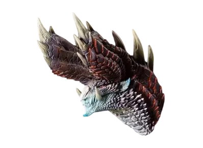 BANDAI "Ichiban Kuji" -Monster Hunter 20th Anniversary- D Prize 20th Anniversary Head Magnet ~Forbidden Monster~ Miraboreas Flame Activation State