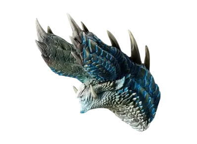 BANDAI "Ichiban Kuji" -Monster Hunter 20th Anniversary- D Prize 20th Anniversary Head Magnet ~Forbidden Monster~ Miraboreas Ice Activation State