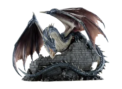 BANDAI "Ichiban Kuji" -Monster Hunter 20th Anniversary- Last One Prize Fatalis Figure Metallic Color Ver.