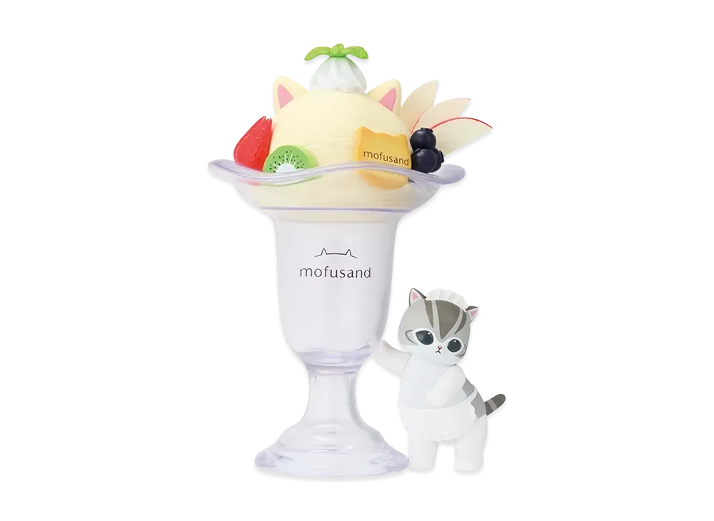 mofusand 1番くじ　A賞 ちょこっとパフェケースF・D賞セット mofusand 1番くじA賞 ちょこっとパフェケースF・D賞セット