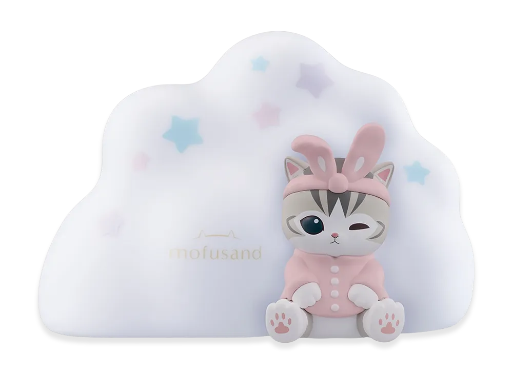 BANDAI "Ichiban Kuji" -mofusand Pajama Party with Cats- A Prize Kitty's Sleeping Room Light