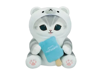 BANDAI "Ichiban Kuji" -mofusand ~Cool and Relaxing Time~- A Prize Polar Bear Nyan Ice Cream Plush