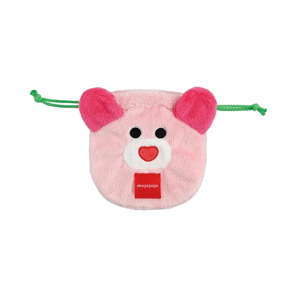 BANDAI "Ichiban Kuji" -Chokotto mojojojo- D Prize Peach drawstring pouch
