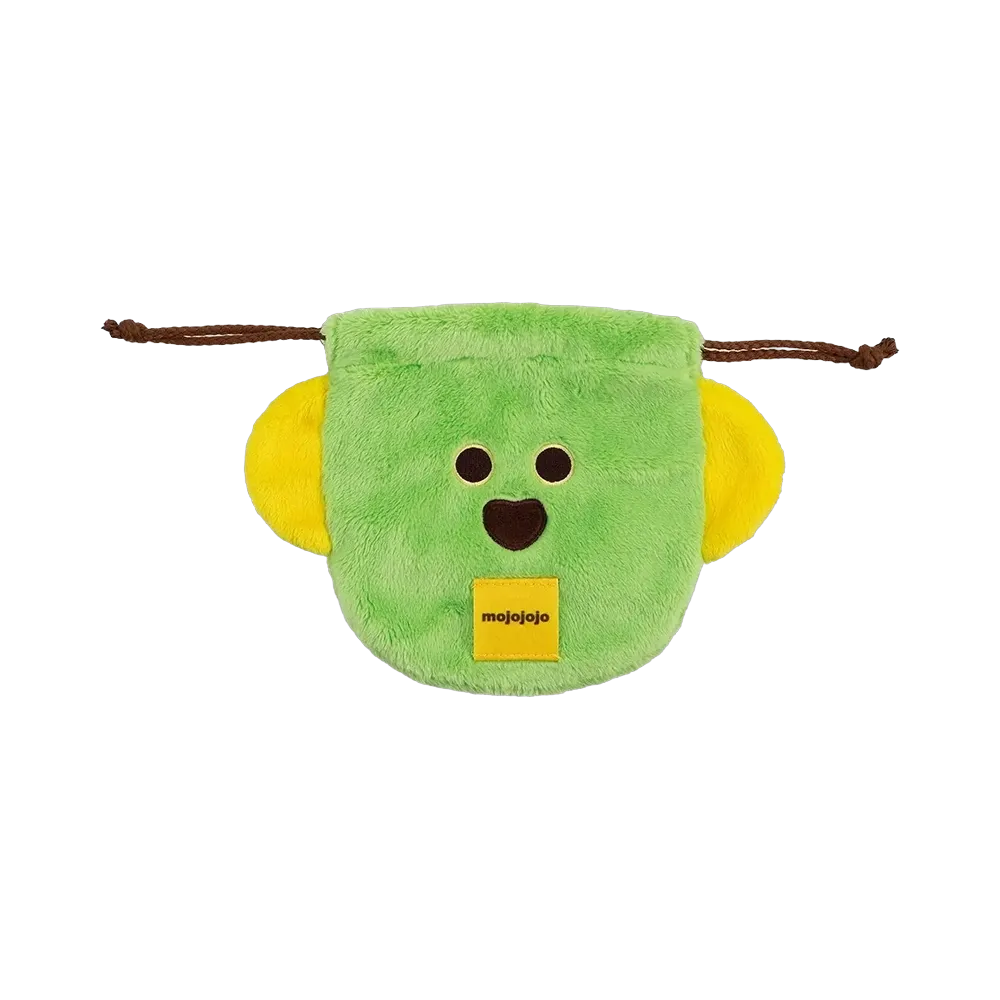 BANDAI "Ichiban Kuji" -Chokotto mojojojo- Last One Prize Avocado Drawstring Pouch