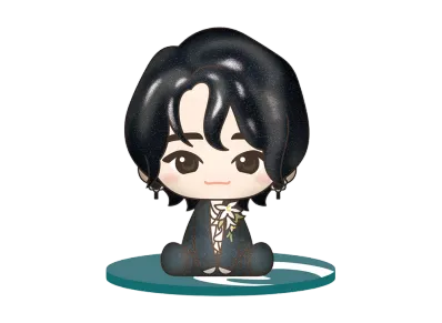 BANDAI "Ichiban Kuji" -Mrs. GREEN APPLE MAGICAL 10 YEARS- C Prize Deformed Figure Omori Motoki