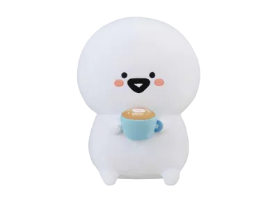 BANDAI "Ichiban Kuji" -With Obungu ~Relaxing cafe~- A Prize Relaxing with Coffee Obungu san Plush