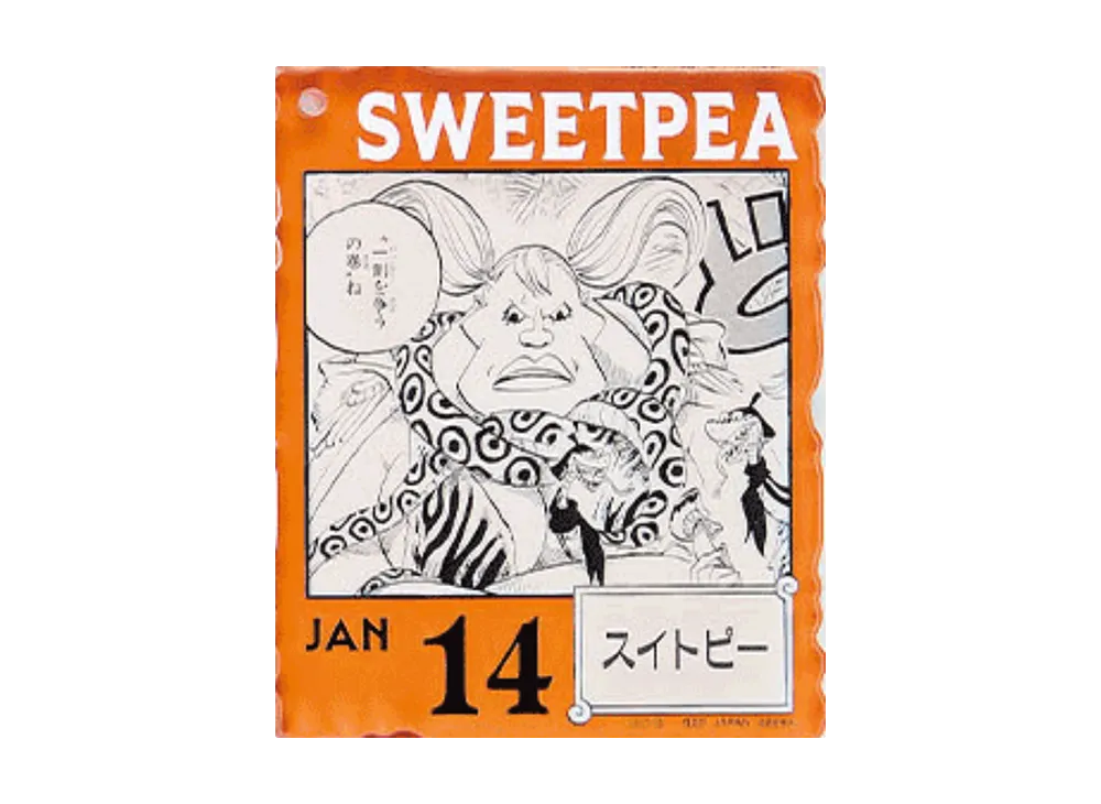 BANDAI "Ichiban Kuji" -ONE PIECE BASE SHOP Lottery 366DAYS OF BIRTHDAYS- Birth Month January-March Shin Colors Acrylic Block Charm Prize 1/14 Sweetpea