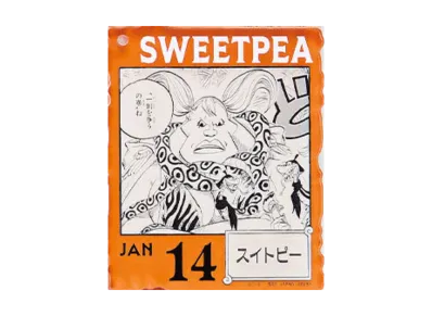 BANDAI "Ichiban Kuji" -ONE PIECE BASE SHOP Lottery 366DAYS OF BIRTHDAYS- Birth Month January-March Shin Colors Acrylic Block Charm Prize 1/14 Sweetpea