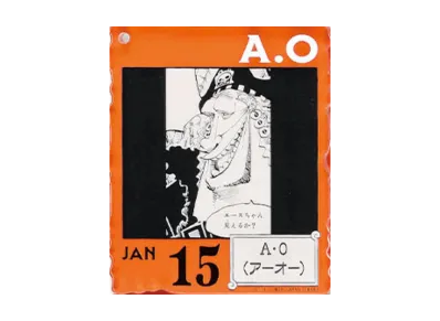 BANDAI "Ichiban Kuji" -ONE PIECE BASE SHOP Lottery 366DAYS OF BIRTHDAYS- Birth Month January-March Shin Colors Acrylic Block Charm Prize 1/15 A.O