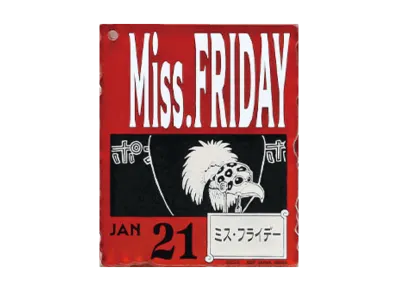 BANDAI "Ichiban Kuji" -ONE PIECE BASE SHOP Lottery 366DAYS OF BIRTHDAYS- Birth Month January-March Shin Colors Acrylic Block Charm Prize 1/21 Miss Friday