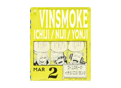 BANDAI "Ichiban Kuji" -ONE PIECE BASE SHOP Lottery 366DAYS OF BIRTHDAYS- Birth Month January-March Shin Colors Acrylic Block Charm Prize 3/2 Vinsmoke Ichiji / Niji / Yonji