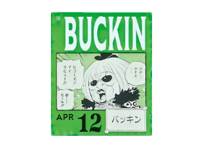 BANDAI "Ichiban Kuji" -ONE PIECE BASE SHOP Lottery 366DAYS OF BIRTHDAYS- Birth Month January-March Me Colors Acrylic Block Charm Prize 4/12 Buckin
