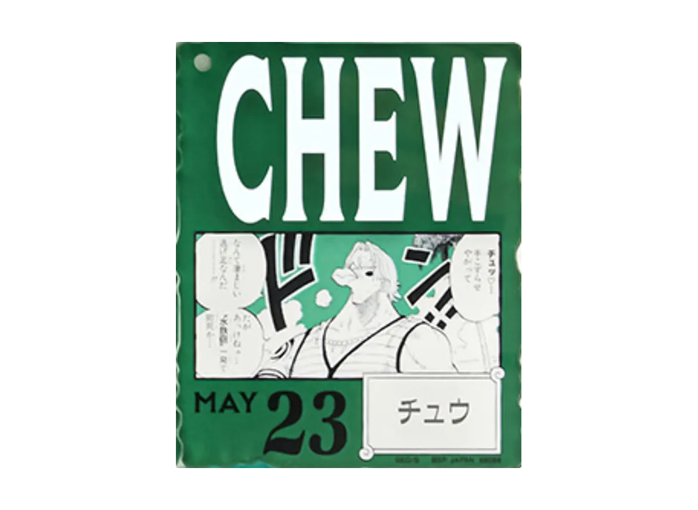BANDAI "Ichiban Kuji" -ONE PIECE BASE SHOP Lottery 366DAYS OF BIRTHDAYS- Birth Month January-March Me Colors Acrylic Block Charm Prize 5/23 Chew