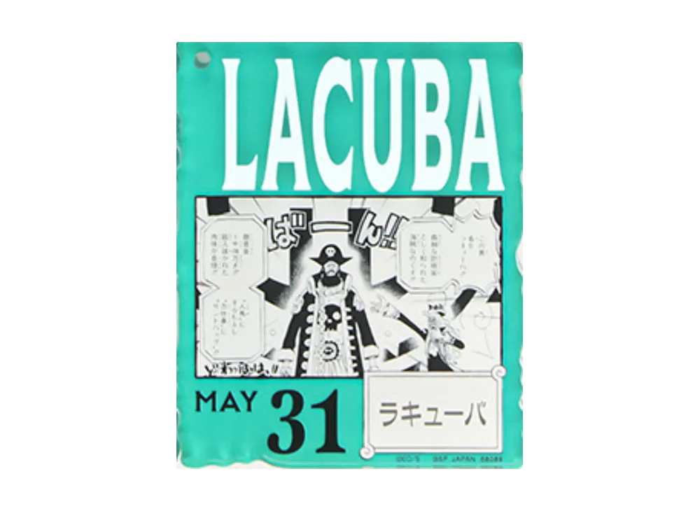 BANDAI "Ichiban Kuji" -ONE PIECE BASE SHOP Lottery 366DAYS OF BIRTHDAYS- Birth Month January-March Me Colors Acrylic Block Charm Prize 5/31 Lacuba