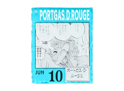 BANDAI "Ichiban Kuji" -ONE PIECE BASE SHOP Lottery 366DAYS OF BIRTHDAYS- Birth Month January-March Me Colors Acrylic Block Charm Prize 6/10 Portgas.D.Rouge