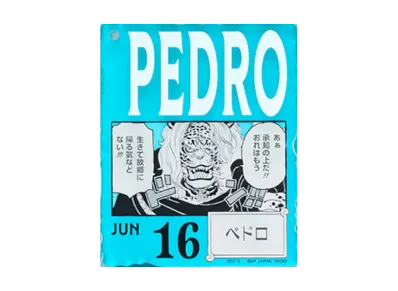 BANDAI "Ichiban Kuji" -ONE PIECE BASE SHOP Lottery 366DAYS OF BIRTHDAYS- Birth Month January-March Me Colors Acrylic Block Charm Prize 6/16 Pedro