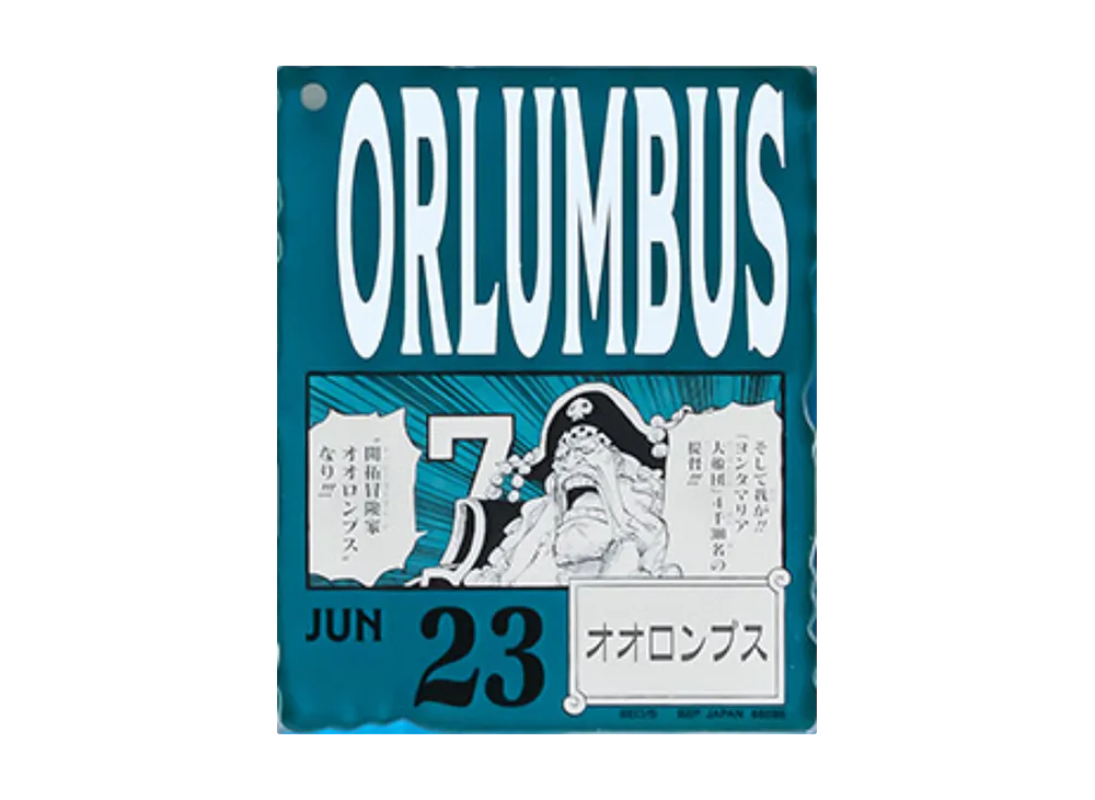 BANDAI "Ichiban Kuji" -ONE PIECE BASE SHOP Lottery 366DAYS OF BIRTHDAYS- Birth Month January-March Me Colors Acrylic Block Charm Prize 6/23 Orlumbus