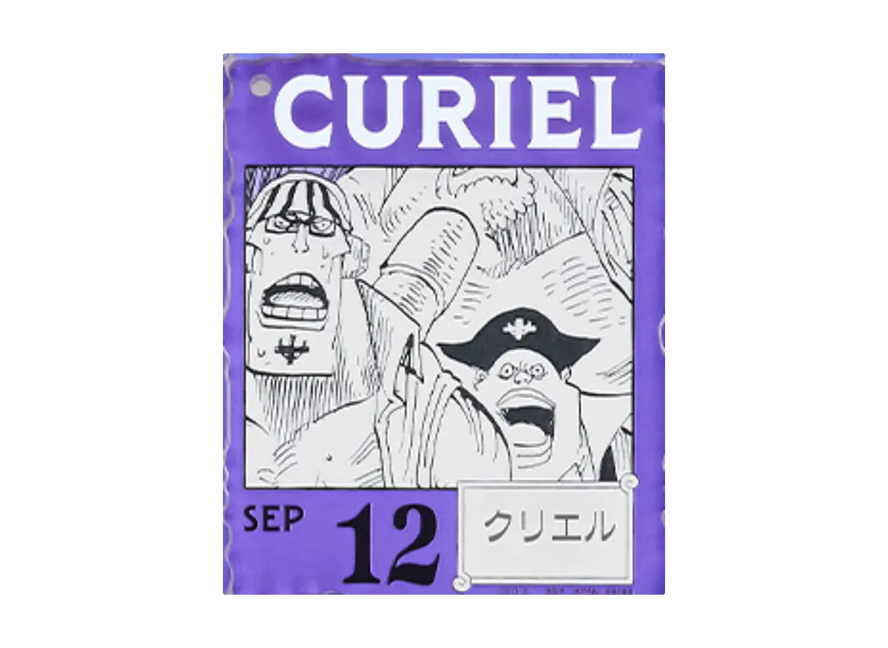 BANDAI "Ichiban Kuji" -ONE PIECE BASE SHOP Lottery 366DAYS OF BIRTHDAYS- Birth Month January-March Ryo Colors Acrylic Block Charm Prize 9/12 Curiel
