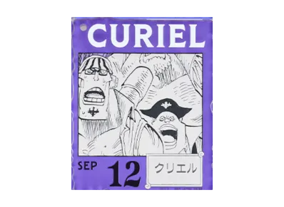 BANDAI "Ichiban Kuji" -ONE PIECE BASE SHOP Lottery 366DAYS OF BIRTHDAYS- Birth Month January-March Ryo Colors Acrylic Block Charm Prize 9/12 Curiel