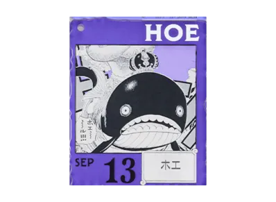BANDAI "Ichiban Kuji" -ONE PIECE BASE SHOP Lottery 366DAYS OF BIRTHDAYS- Birth Month January-March Ryo Colors Acrylic Block Charm Prize 9/13 Hoe