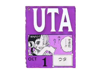 BANDAI "Ichiban Kuji" -ONE PIECE BASE SHOP Lottery 366DAYS OF BIRTHDAYS- Birth Month January-March Kon Colors Acrylic Block Charm Prize 10/1 Uta