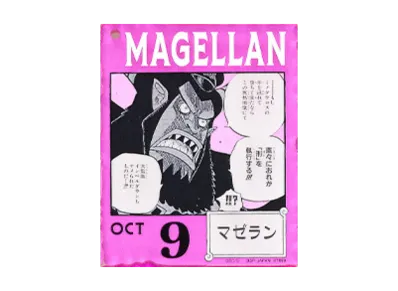 BANDAI "Ichiban Kuji" -ONE PIECE BASE SHOP Lottery 366DAYS OF BIRTHDAYS- Birth Month January-March Kon Colors Acrylic Block Charm Prize 10/9 Magellan