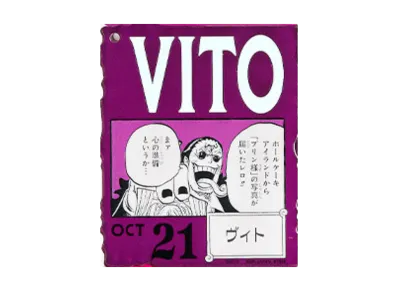 BANDAI "Ichiban Kuji" -ONE PIECE BASE SHOP Lottery 366DAYS OF BIRTHDAYS- Birth Month January-March Kon Colors Acrylic Block Charm Prize 10/21 Vito