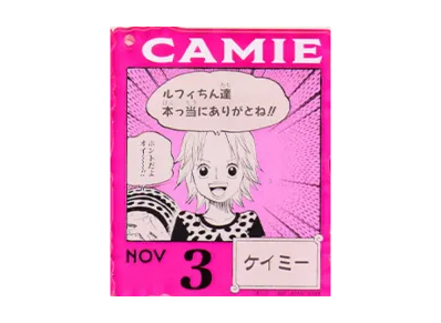 BANDAI "Ichiban Kuji" -ONE PIECE BASE SHOP Lottery 366DAYS OF BIRTHDAYS- Birth Month January-March Kon Colors Acrylic Block Charm Prize 11/3 Camie