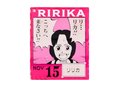 BANDAI "Ichiban Kuji" -ONE PIECE BASE SHOP Lottery 366DAYS OF BIRTHDAYS- Birth Month January-March Kon Colors Acrylic Block Charm Prize 11/15 Ririka